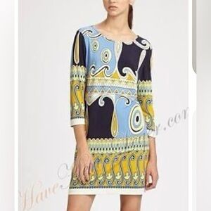 Emilio Pucci Iconic geometric origami pattern Cocktail Dress sz M